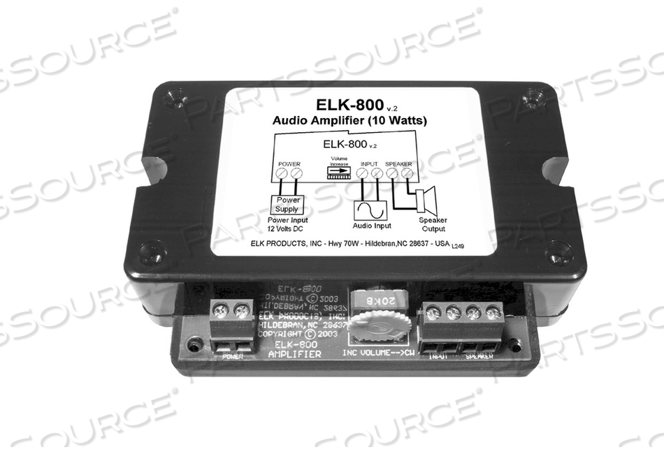 AMPLIFIER, 10 W OUTPUT, 12 TO 24 V by STERIS Corporation