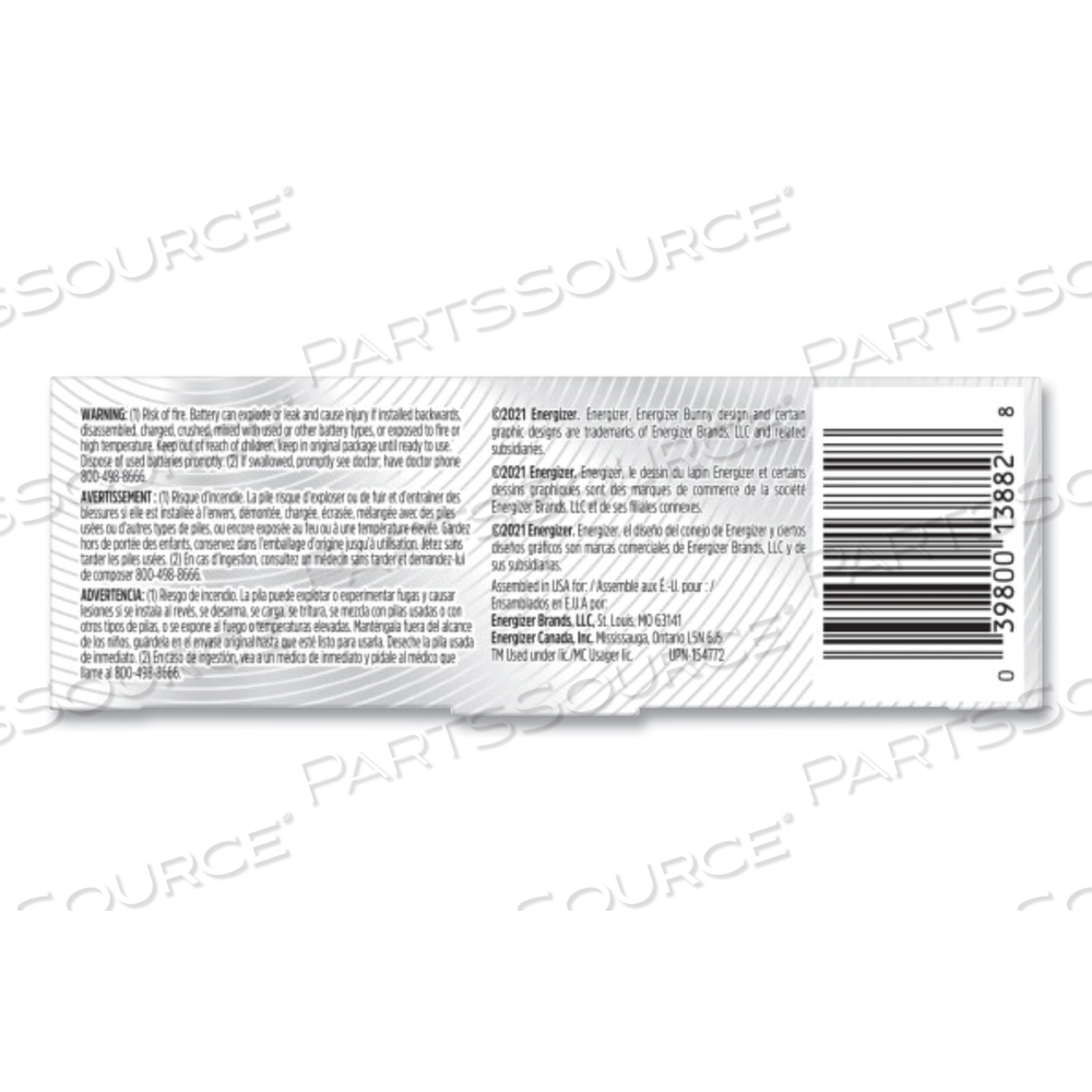 1500MAH CR123 3V INDUSTRIAL LITHIUM AA BATTERY FOR CAMERAS FLASHLIGHTS MOTION SENSORS by Energizer