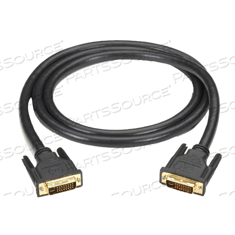 32.8FT BLACK GOLD PLATED DVI-I DUAL-LINK DIGITAL/ANALOG VIDEO CABLE 