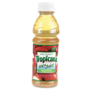 100% JUICE, APPLE, 10OZ BOTTLE, 24/CARTON by Tropicana