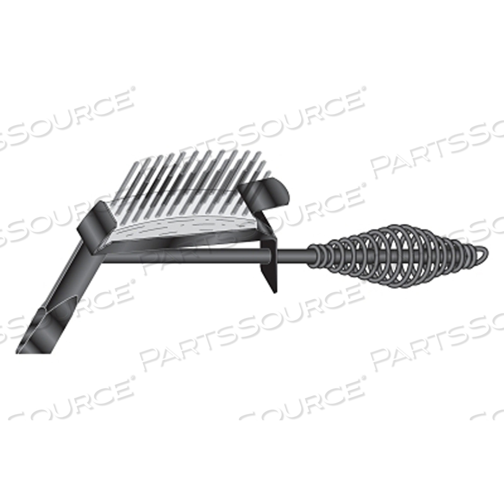 DROP-FORGED CHIPPING HAMMER, 11-1/4 IN OAL, 18 OZ HEAD, CHISEL AND BRUSH, STEEL HANDLE by Lenco