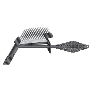 DROP-FORGED CHIPPING HAMMER, 11-1/4 IN OAL, 18 OZ HEAD, CHISEL AND BRUSH, STEEL HANDLE by Lenco