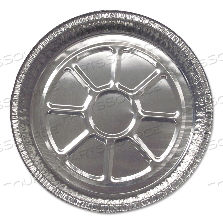 ALUMINUM ROUND CONTAINERS, 25 GAUGE, 44 OZ, 9" DIAMETER X 21.94"H, SILVER, 500/CARTON 