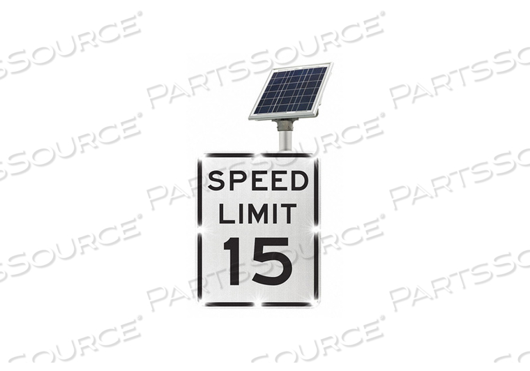 LED TRAFFIC SIGN TEXT SPEED LIMIT 15 by Tapco