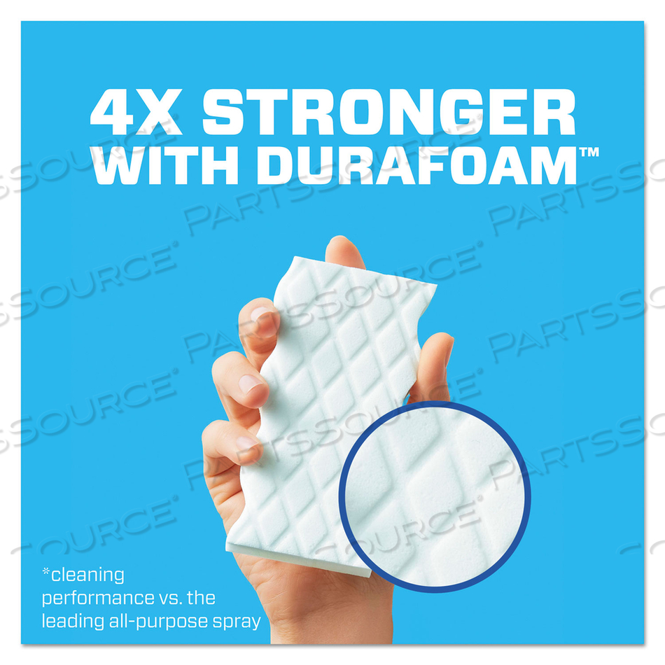 MAGIC ERASER EXTRA DURABLE, 4.6 X 2.4, 0.7" THICK, WHITE by Mr. Clean