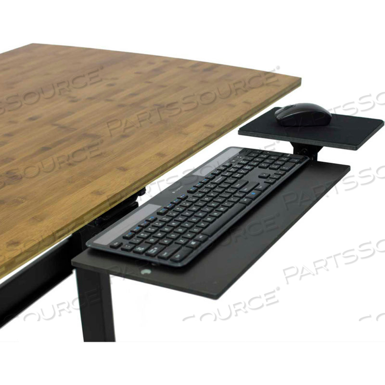 ADJUSTABLE UNDER DESK KEYBOARD TRAY, BLACK by Uncaged Ergonomics