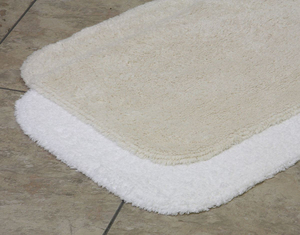 BATH RUG ELEGANCE 17X24 28 OZ. WHITE by Lacey Mills