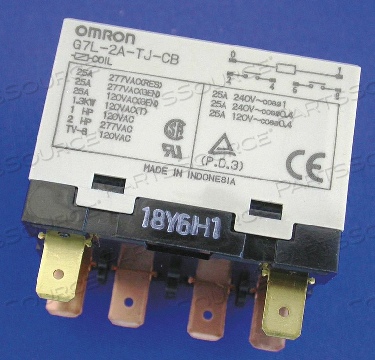 H8116 ENCLOSED POWER RELAY 6 PIN 24VDC DPST-NO by Omron - Electronic Division H8116 ENCLOSED POWER RELAY 6 PIN 24VDC DPST-NO by Omron - Electronic Division