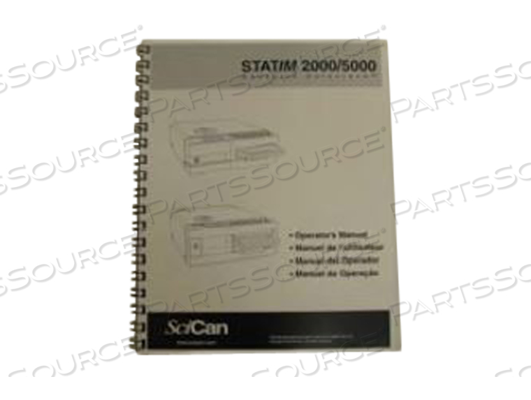 OPERATOR'S MANUAL ST-2000/5000,BC by SciCan USA (Medical Division)