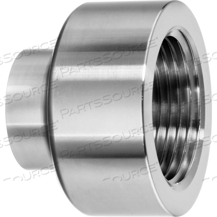 304 SS STRAIGHT ADAPTER, TUBE-TO-FEMALE THREADED PIPE FOR BUTT WELD FITTINGS - FOR 2-1/2" TUBE OD 