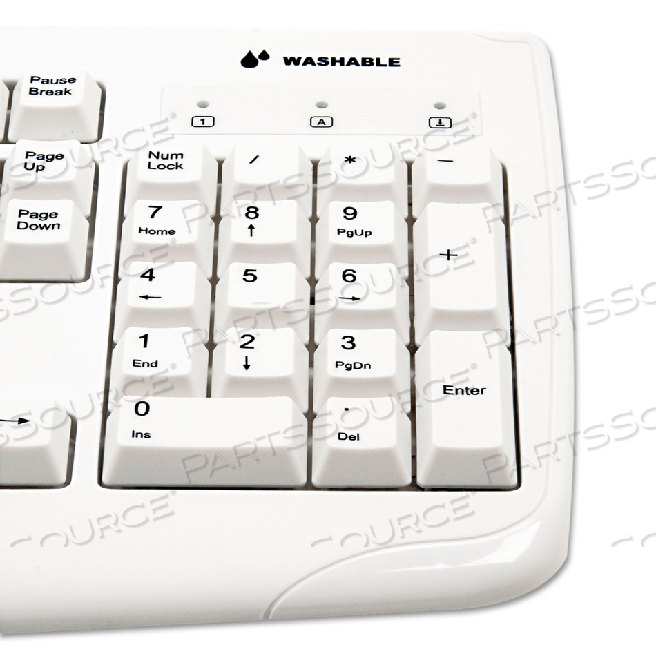 WASHABLE ANTIMICROBIAL KEYBOARD USB/PS2 by Kensington Computer Products