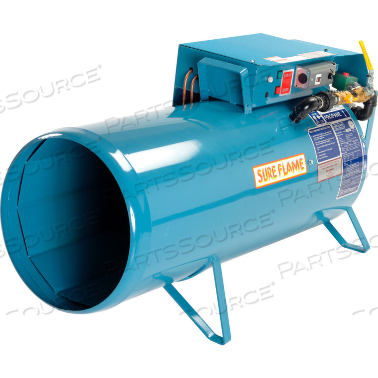 SURE FLAME DUAL FUEL PORTABLE SPACE HEATER - 400000 BTU by Heat Wagon