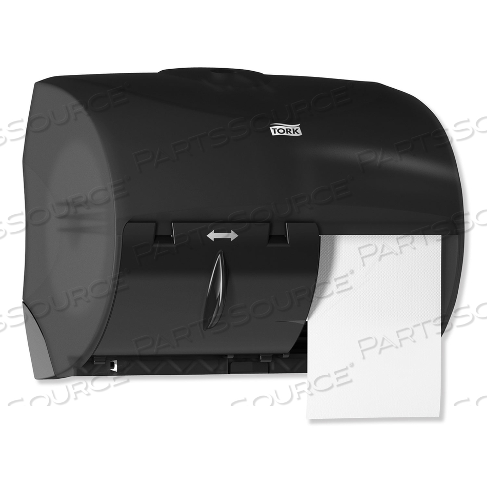 TWIN BATH TISSUE ROLL DISPENSER FOR OPTICORE, 11.06 X 7.18 X 8.81, BLACK by Tork