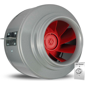 VORTEX POWERFAN 12'' V-SERIES IN-LINE DUCT FAN V12XL-A - 2050 CFM WITH VARI-SPEED SPEED CONTROL KIT by Atmosphere