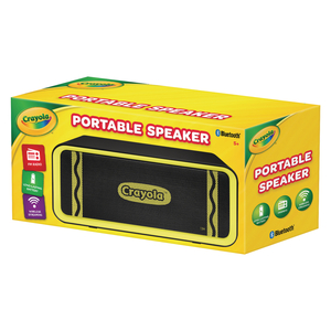 PORTABLE SPEAKER, BLUETOOTH, BLACK/YELLOW by Crayola