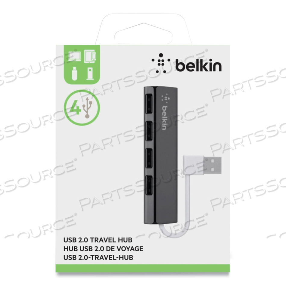 4-PORT TRAVEL USB 2.0 HUB, ULTRA-SLIM SERIES by Belkin