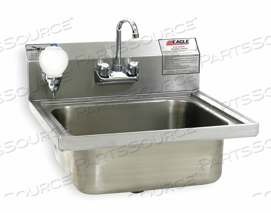HAND SINK WALL 24-5/16 IN L 23 IN W by Eagle Group HAND SINK WALL 24-5/16 IN L 23 IN W by Eagle Group