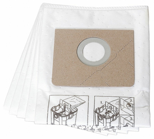 VACUUM BAG FLEECE 1-PLY REUSABLE PK5 by Fein