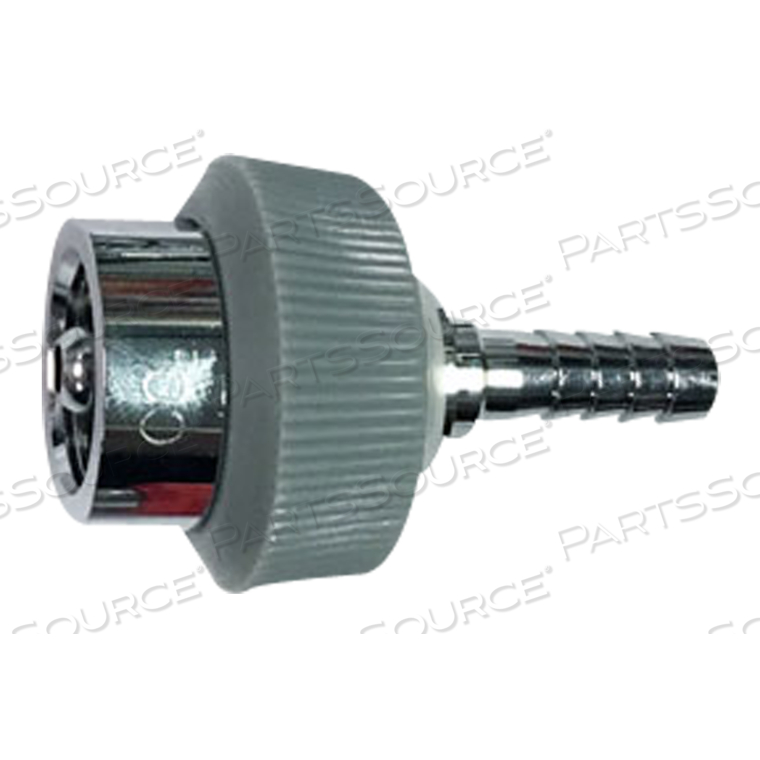 ADAPTER, DISS HAND TIGHT X 1/4 IN HOSE BARB, GRAY, CARBON DIOXIDE by Ohio Medical, LLC