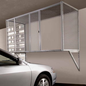 WALL MOUNT GARAGE STORAGE VENTILATED LOCKER, 72"WX36"DX48"H, GRAY, UNASSEMBLED by Folding Guard