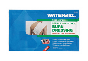 BURN DRESSING STERILE BLUE 18 L PK5 by Water-Jel Technologies