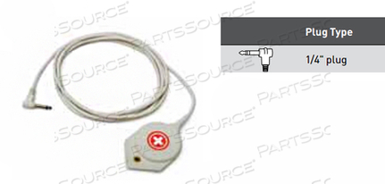 1/4 IN PLUG MECHANICAL PAD WITH 10FT CORD by Curbell Medical