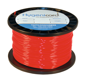 2MM W X 500FT L RED HYGENICORD ANTIMICROBIAL GERM CLEANABLE PULL CORD by Extrudate Solutions, LLC