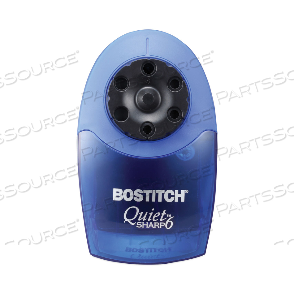 QUIETSHARP 6 CLASSROOM ELECTRIC PENCIL SHARPENER, AC-POWERED, 6.13 X 10.69 X 9, BLUE by Bostitch QUIETSHARP 6 CLASSROOM ELECTRIC PENCIL SHARPENER, AC-POWERED, 6.13 X 10.69 X 9, BLUE by Bostitch