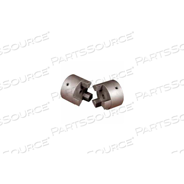 CAST IRON JAW COUPLING HUB, STYLE L100, 1/2" BORE DIAMETER, 1/8 X 1/16 KEYWAY 