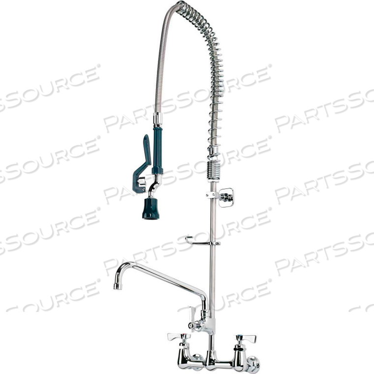 ROYAL SERIES 8" CENTER WALL MOUNT PRE-RINSE W/ ADD-ON FAUCET, 12" SPOUT by Krowne ROYAL SERIES 8" CENTER WALL MOUNT PRE-RINSE W/ ADD-ON FAUCET, 12" SPOUT by Krowne