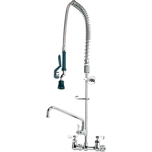 ROYAL SERIES 8 IN CENTER WALL MOUNT PRE-RINSE WITH ADD-ON FAUCET, 12 IN SPOUT by Krowne