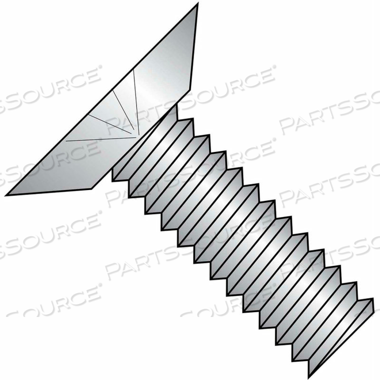 6-32X3/16 PHILLIPS FLAT UNDERCUT 100 DEGREE MACHINE SCREW FULL THREAD 18 8 STAINLESS STEEL, 5000 PCS 