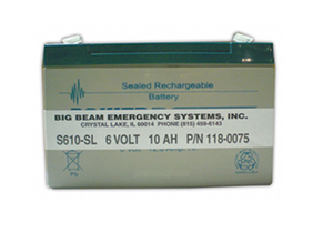 BATTERY 6VDC 10AH 0.187 FASTON by Big Beam BATTERY 6VDC 10AH 0.187 FASTON by Big Beam
