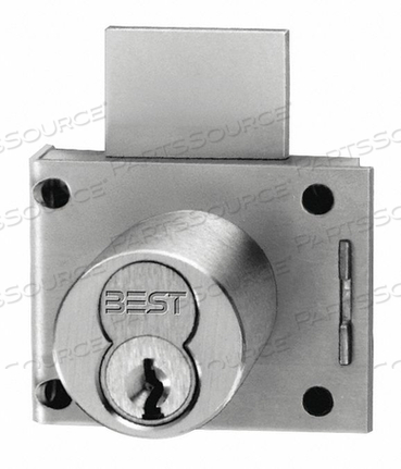 COIN BOX LOCK SILVER STEEL 2-1/8 W by Best