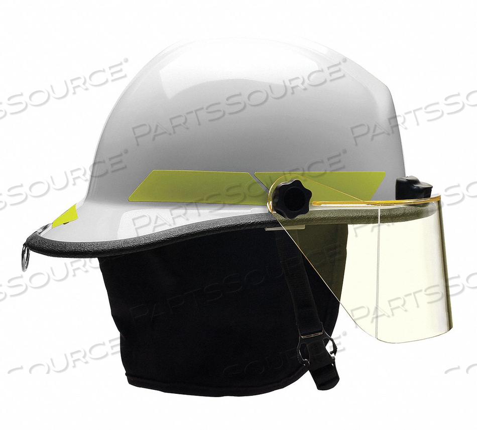 FIRE HELMET WHITE THERMOPLASTIC by Bullard FIRE HELMET WHITE THERMOPLASTIC by Bullard