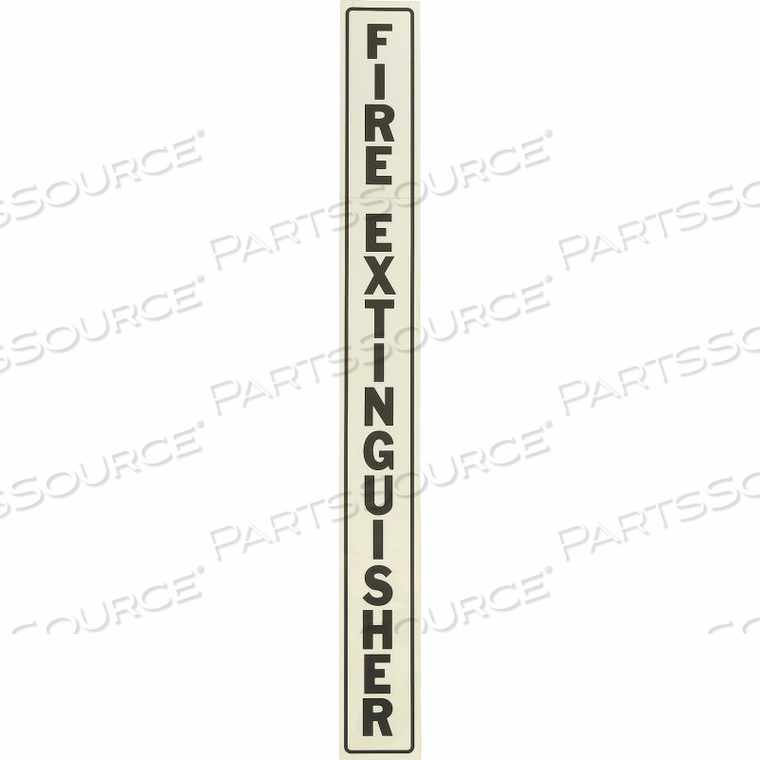 VERTICAL DECAL FE LETTERING ON CLEAR FILM, BLACK by Activar Construction Products Group