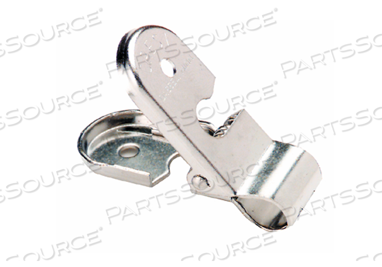 ROUNDED SECURITY CLIP, FOR SMALL CABLE 2-CONDUCTOR CORDS, 1/4" DIAMETER CORD SLOT, WEAVE THROUGH HOLES, 1 PACK (10/PK) by Crest Healthcare