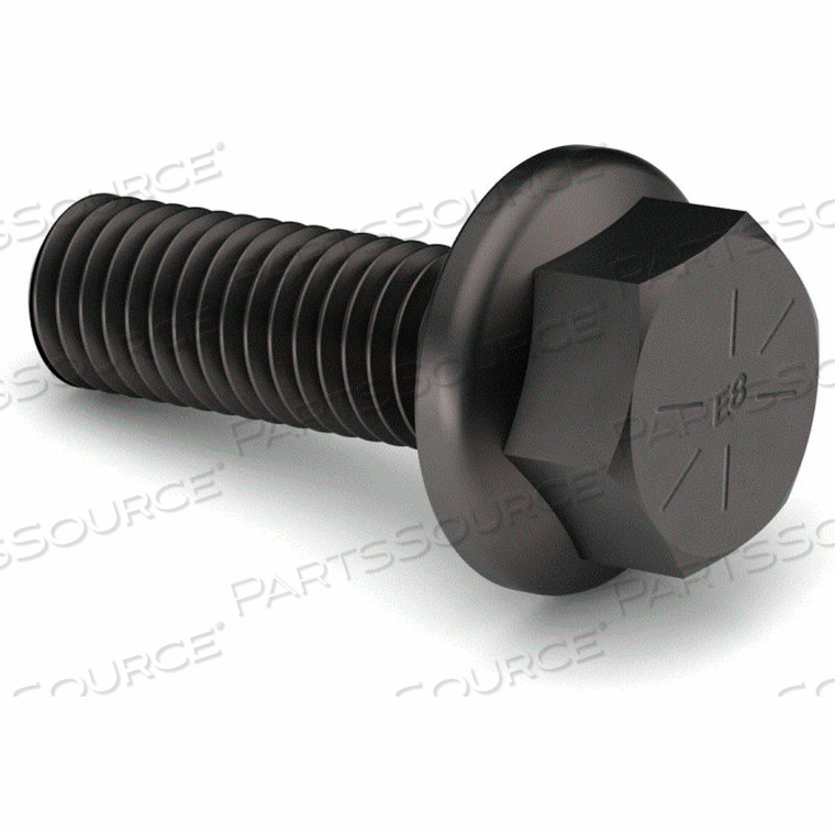 HEX FLANGE BOLT - 3/4-16 X 2" - GRADE 8 - STEEL - PLAIN - FT - UNF - PKG OF 10 - 822420 