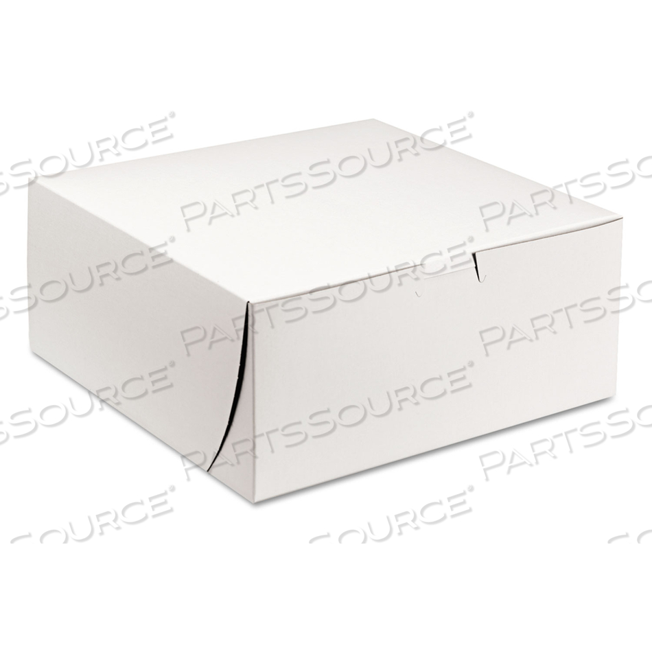 WHITE ONE-PIECE NON-WINDOW BAKERY BOXES, 9 X 9 X 4, WHITE, PAPER by SCT WHITE ONE-PIECE NON-WINDOW BAKERY BOXES, 9 X 9 X 4, WHITE, PAPER by SCT