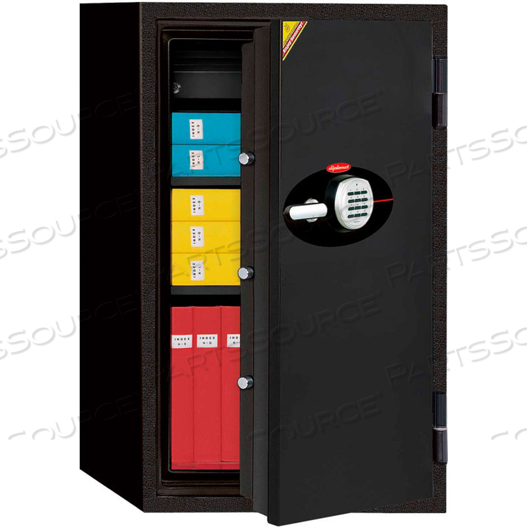 1.5 HOUR FIRE SAFE - 25-3/4"W X 23-1/2"D X 41-3/4", DIGITAL LOCK, BLACK 