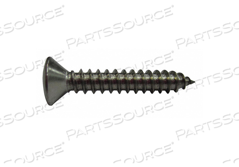 SHEET METAL SCREW, #8 SIZE, 1 IN LG, 18-8 STAINLESS STEEL, PLAIN, OVAL, PHILLIPS, PHILLIPS by Fabory