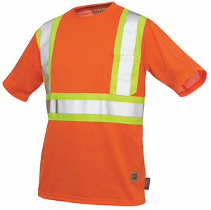HI-VIS SHORT SLEEVE SHIRT XL ORANGE by Tough Duck