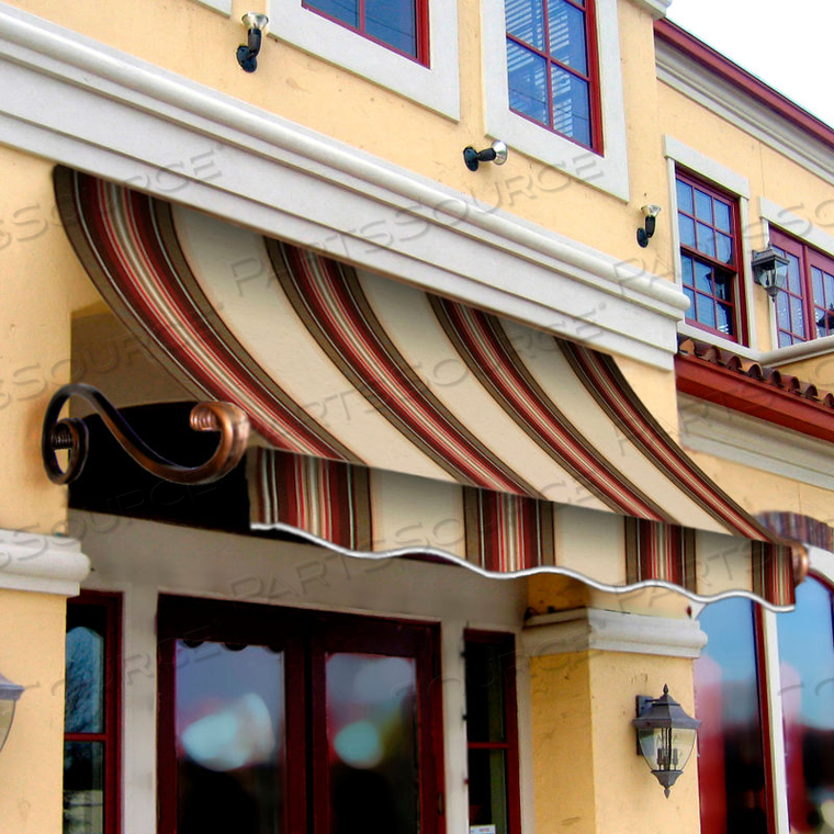 WINDOW/ENTRY AWNING 6-3/8'W X 2'H X 1'D BROWN/TERRA COTTA by Awntech