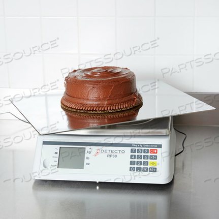 ROTATING PLATTER SCALE, 13 IN X 17 IN PLATTER, 30 LB X 0.1 OZ/15 KG X 5 G by Detecto Scale / Cardinal Scale ROTATING PLATTER SCALE, 13 IN X 17 IN PLATTER, 30 LB X 0.1 OZ/15 KG X 5 G by Detecto Scale / Cardinal Scale