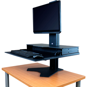 RIGHTANGLE HOVER HELIUM SINGLE MONITOR SIT-STAND WORKSTATION by KA Manufacturing Inc.