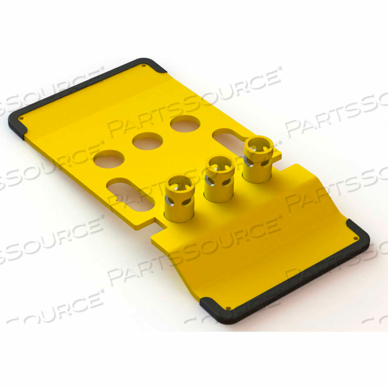 ROOF ZONE GUARDRAIL ZIP BASE WITH 2 PINS, YELLOW by Tie Down, Inc. ROOF ZONE GUARDRAIL ZIP BASE WITH 2 PINS, YELLOW by Tie Down, Inc.