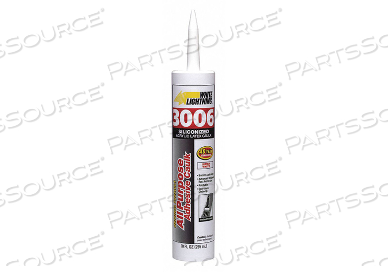 CAULK SILICONE CARTRIDGE WHITE by White Lightning CAULK SILICONE CARTRIDGE WHITE by White Lightning