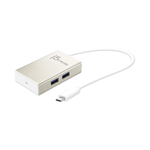 USB-C HUB, 4 PORTS, SILVER by j5create