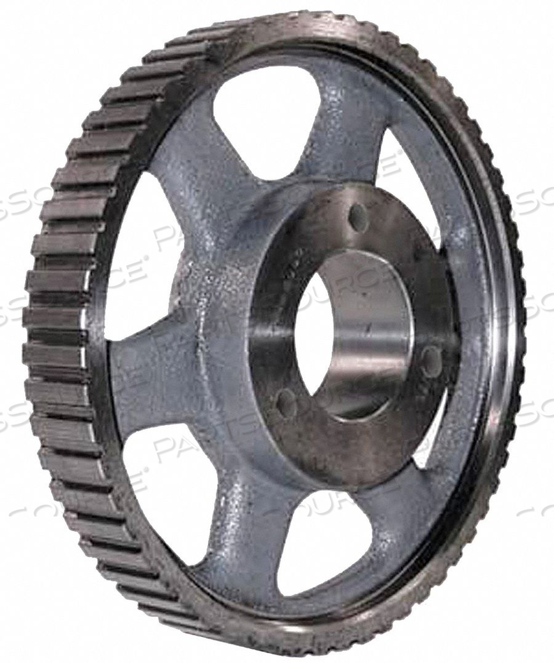 SPLIT TIMING BELT PULLEY, FOR H BELT, 1 IN BELT WD, 60 TEETH, NO FLANGES, REQ Q1 BUSHING, CAST IRON by Power Drive SPLIT TIMING BELT PULLEY, FOR H BELT, 1 IN BELT WD, 60 TEETH, NO FLANGES, REQ Q1 BUSHING, CAST IRON by Power Drive