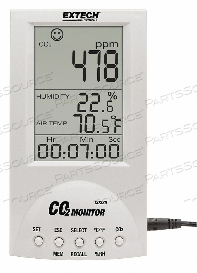 DESKTOP CARBON DIOXIDE MONITOR by Extech Instruments DESKTOP CARBON DIOXIDE MONITOR by Extech Instruments